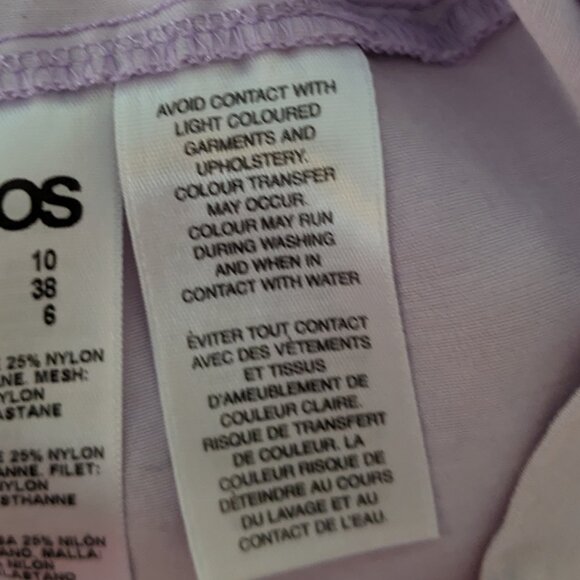 ASOS Light Purple Sleeveless Open Back Bodycon Dress Size 6 EUC - Picture 10 of 12